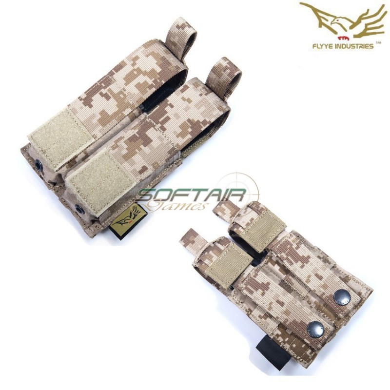 Double 9mm Pistol Magazine Pouch Ver. Hp Aor1 Flyye Industries (fy-ph-p008-r1)