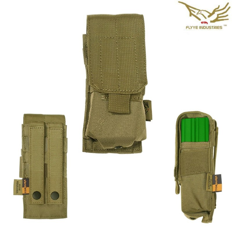 Single M4 Mag Pouch Khaki Flyye Industries (fy-ph-m001-kh)