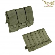 M4/ak Triple Magazines Pouch Ranger Green Flyye Industries (fy-ph-m003-rg)