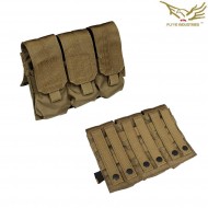 M4/ak Triple Magazines Pouch Coyote Brown Flyye Industries (fy-ph-m003-cb)