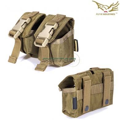 Double Frag Grenade Pouch Coyote Brown Flyye Industries (fy-ph-g005-cb)