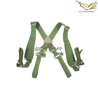 Belt Suspenders X Type Olive Drab Flyye Industries (fy-bt-b004-od)