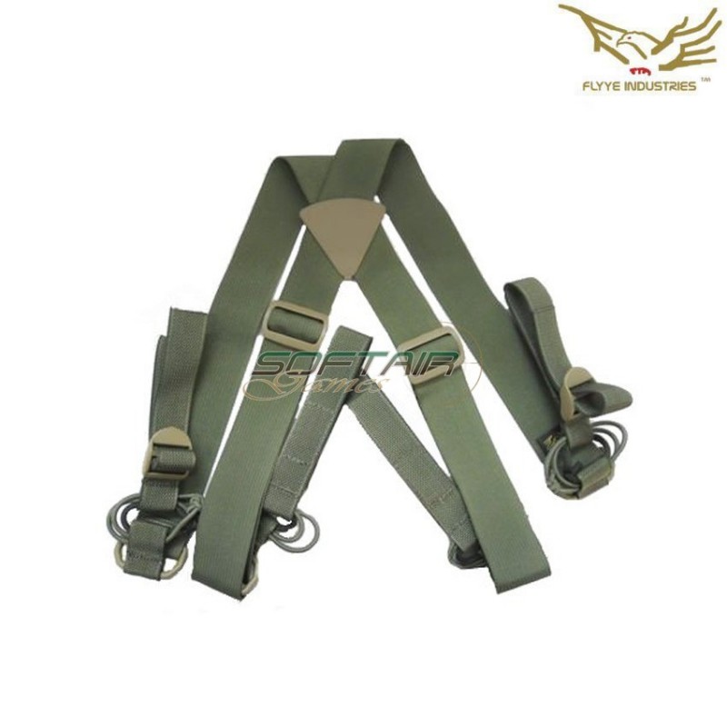 Belt Suspenders X Type Olive Drab Flyye Industries (fy-bt