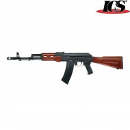 Fucile Elettrico Aeg Ak74 Ik74 Full Metal & Real Wood Ics (ics-36)