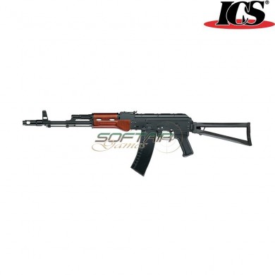 Electric Rifle Aeg Aks74 Iks74 Full Metal & Real Wood Ics (ics-37)