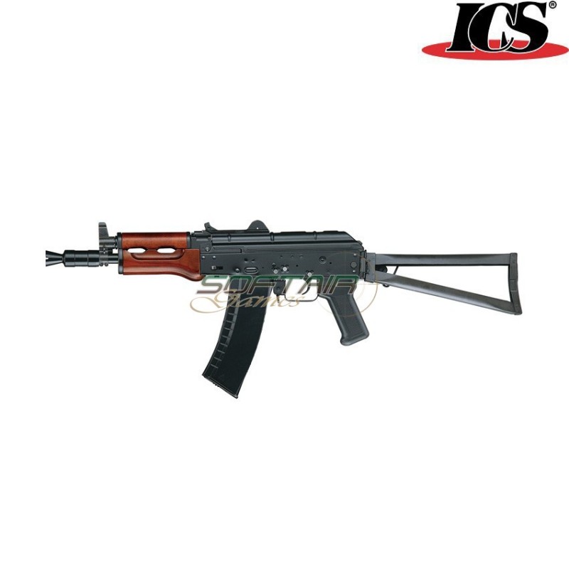 Electric Rifle Aeg Aks74u Iks74u Full Metal & Real Wood Ics (ics-34)