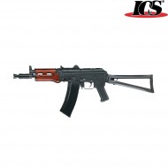 Electric Rifle Aeg Aks74u Iks74u Full Metal & Real Wood Ics (ics-34)