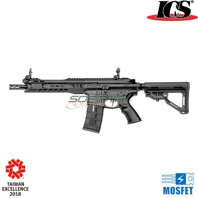 Electric Rifle Blowback Cxp Mars Full Metal Sbr Black Ics (ics-ic-301b)