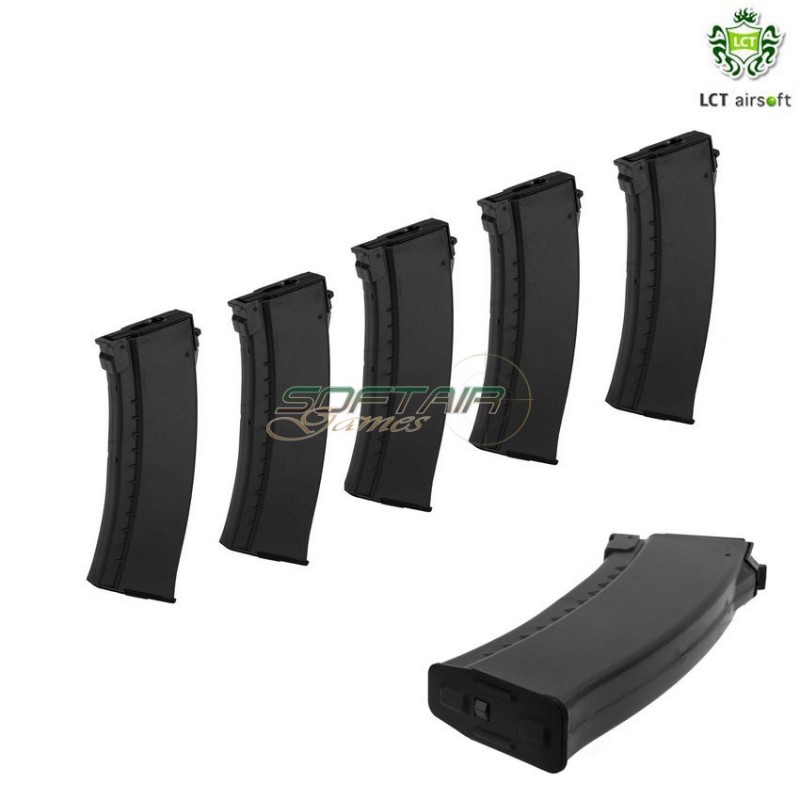 Set 5 Mid-cap Magazines 130bb For Ak Black Lct (lct-pk-250-set5)
