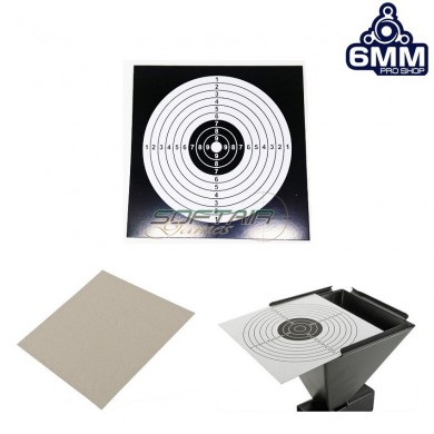 Set 10 Black Stiff Card Paper Targets For Trap Targets 6mm Pro Shop (target-16928-bk)