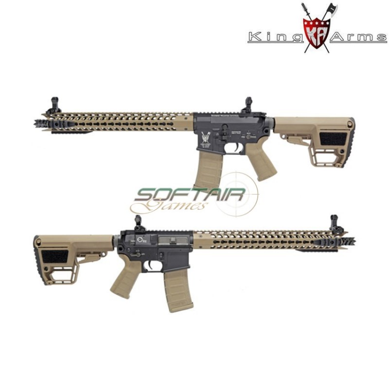 Fucile Elettrico M4 Tws Keymod Dinosaur Dark Earth King Arms (ka-ag-200-de)