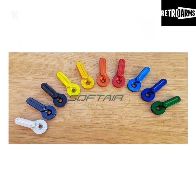 Fire Selector Cnc M4-b Type Medium Light Blue Retroarms (ra-7011)