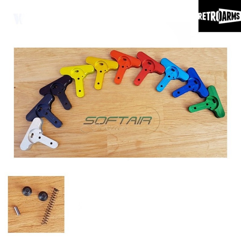 Charging Handle Latch M4-a Red Cnc Retroarms (ra-7085) Charging Handle Latch M4-a Red Cnc Retroarms (ra-7085)