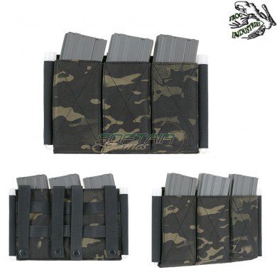 Tasca Tripla Elastica 5.56 Multicam Black Frog Industries® (fi-m51613132-mb)