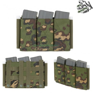Triple 5.56 Elastic Pouch Russian Camo Frog Industries® (fi-m51613132-rc)