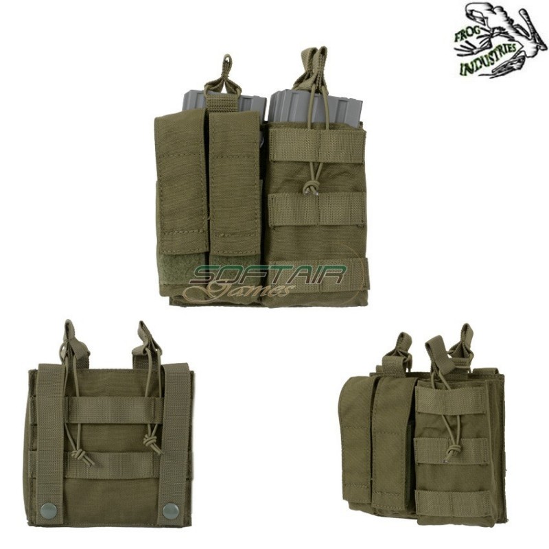 Tasca Doppia Combo 5.56 Mag/pistol Olive Drab Frog Industries® (fi-m51613142-od)
