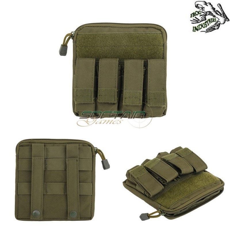 Tasca Zip Utility & Tasche Caricatori Pistola Olive Drab Frog Industries® (fi-m51613076-od)