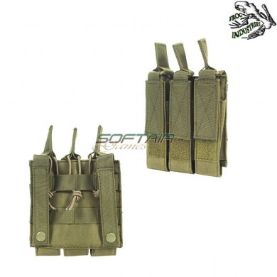 Triple Fast Mp5/mp7/mp9 Magazines Pouch Olive Drab Frog Industries® (fi-m51613033-od)
