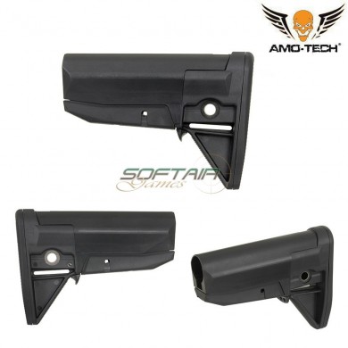 Polymer Stock Ar-15/m4 Lightweight Black Amo-tech® (amt-31-bk)