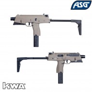 Gas Submachine Gun Mp9 A3 Gbb Dark Earth Kwa Asg (asg-16804)