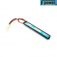Lipo Battery Mini Tamiya Connector 7.4v X 1500mah 25c Stick Type E-power (ep-7.4x1500)