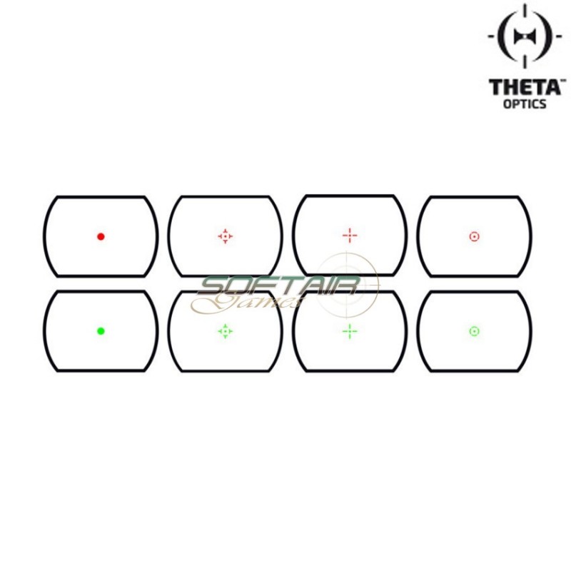 Dot Sight Open Reflex Black Theta Optics (tho-10-007849)