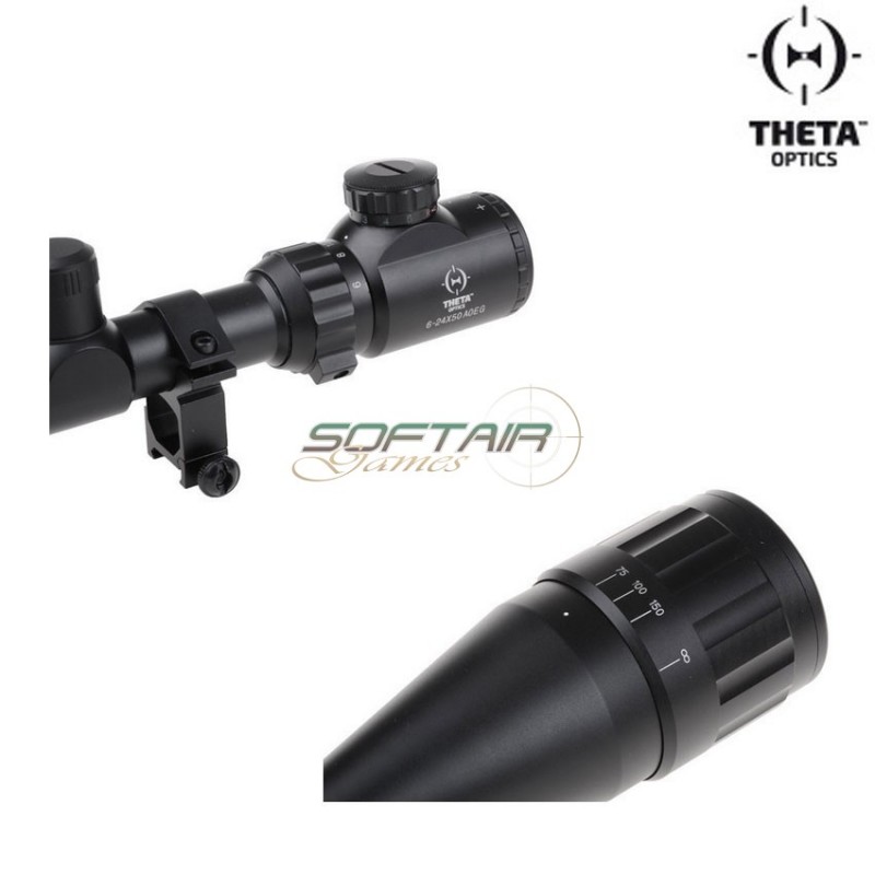 Ottica 6-24x50 Aoeg Black Theta Optics (tho-10-007862)