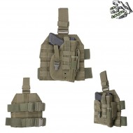 Leg Panel Molle With Universal Holster Olive Drab Frog Industries® (fi-003588-od) Leg Panel Molle With Universal Holster Olive Drab Frog Industries® (fi-003588-od)