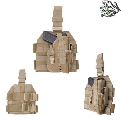 Leg Panel Molle With Universal Holster Coyote Frog Industries® (fi-003633-tan)