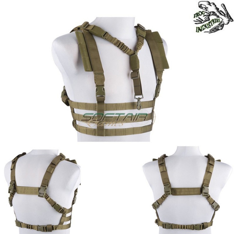 Dynamic Chest Rig Tactical Vest Olive Drab Frog Industries® (fi-013407-od)