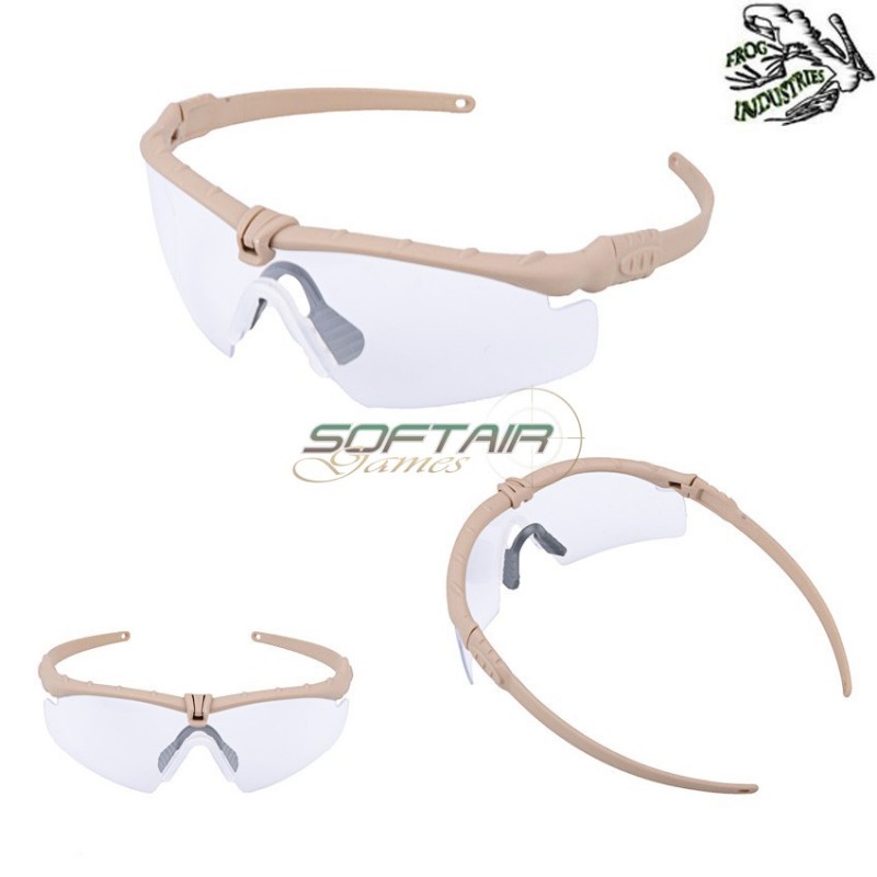 Occhiali Ultimate Dark Earth Frame & Clear Lense Frog Industries® (fi-036266-decl)
