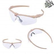 Occhiali Ultimate Dark Earth Frame & Clear Lense Frog Industries® (fi-036266-decl)