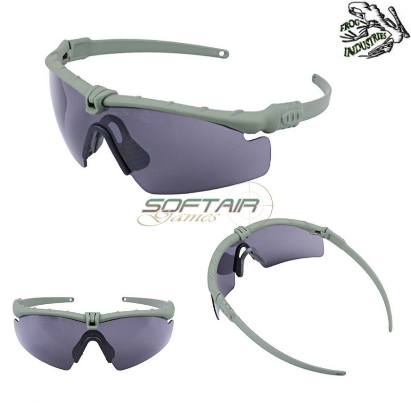Occhiali Ultimate Olive Drab Frame & Smoke Lense Frog Industries® (fi-036264-odsm) Occhiali Ultimate Olive Drab Frame & Smoke Lense Frog Industries® (fi-036264-odsm)