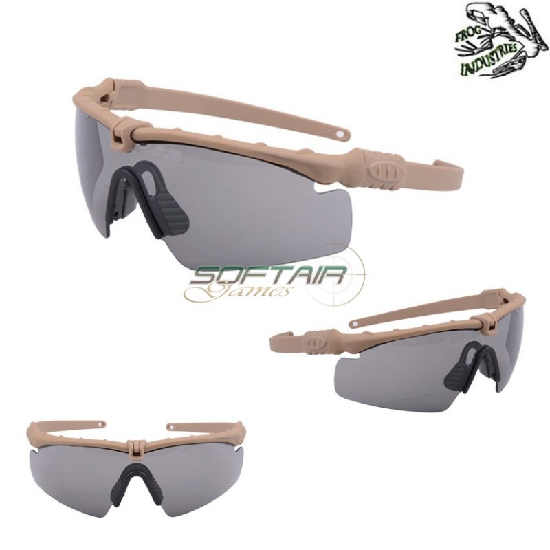 Ultimate Eyewear Dark Earth Frame & Smoke Lense Frog Industries (fi-036265-desm) Ultimate Eyewear Dark Earth Frame & Smoke Lense Frog Industries (fi-036265-desm)