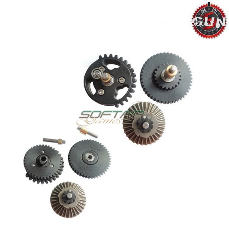 Steel Cnc Bearings Gears Set 100:300 Super High Torque Pro For Aeg Gun Five (gf-cl25) Steel Cnc Bearings Gears Set 100:300 Super High Torque Pro For Aeg Gun Five (gf-cl25)