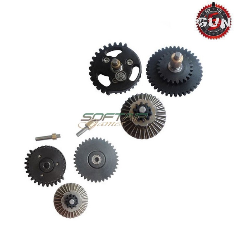 Steel Cnc Bearings Gears Set 16:1 High Speed For Aeg Gun Five (gf-cl22) Steel Cnc Bearings Gears Set 16:1 High Speed For Aeg Gun Five (gf-cl22)