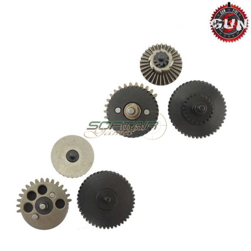 Steel Cnc Integrated Gears Set 100:200 Super High Torque For Aeg Gun Five (gf-cl18) Steel Cnc Integrated Gears Set 100:200 Super High Torque For Aeg Gun Five (gf-cl18)
