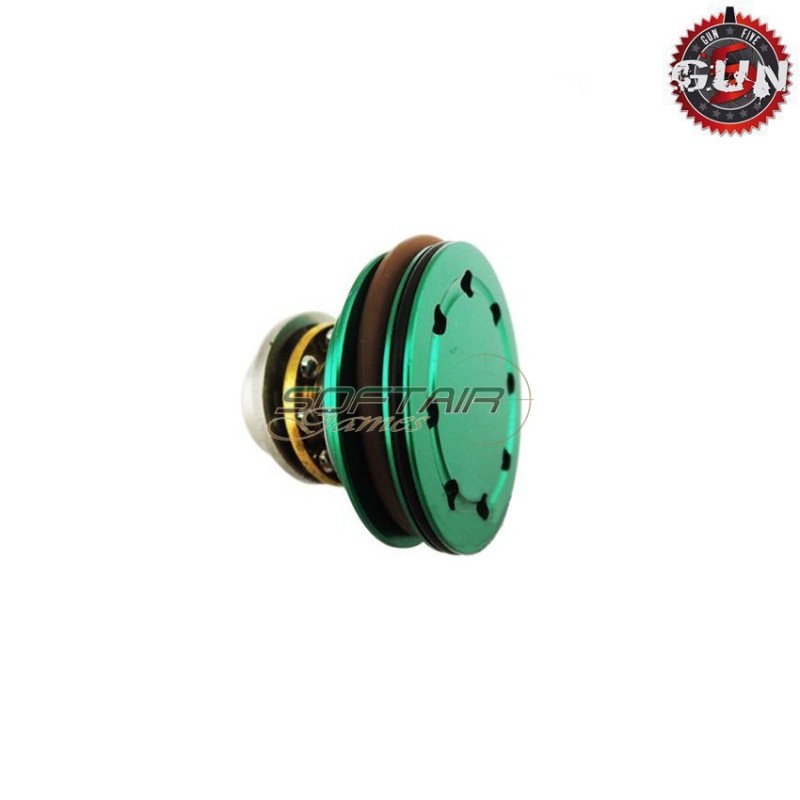Testa Pistone Cuscinettata In Alluminio Cnc Doppio O-ring Per Aeg Gun Five (gf-m279c)