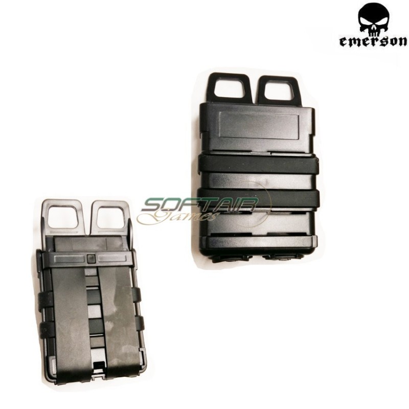 Single Rigid Type 2 Fast M4 Mag Pouch Black Emerson (em1007-bk-2)