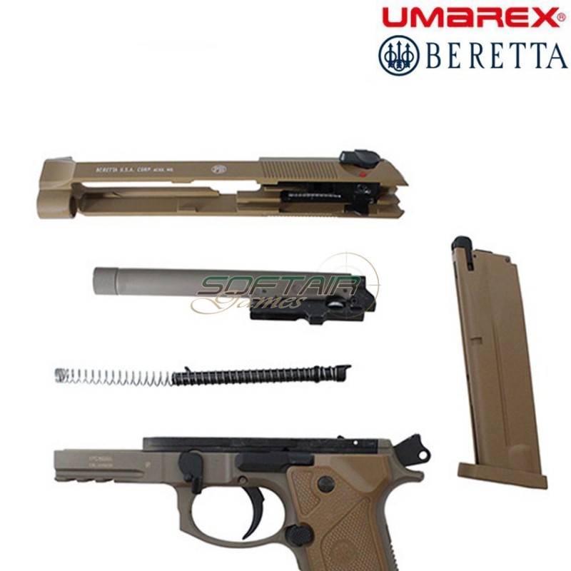 Pistola A Co2 Beretta M9 A3 Flat Dark Earth Blowback Umarex (um-23644)