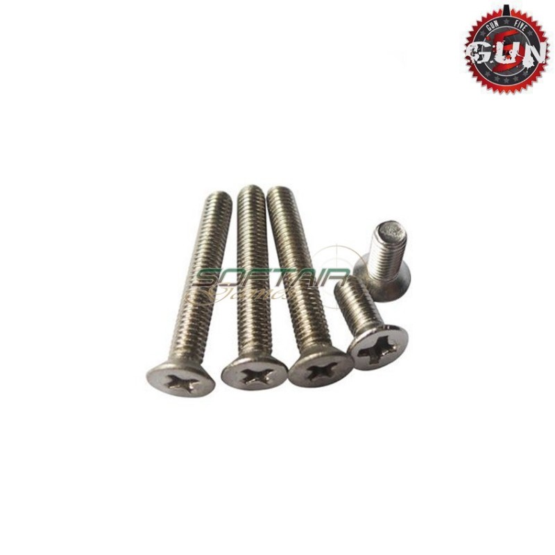 Set Viti In Acciaio Per Gabbia Motore Gun Five (gf-a47)