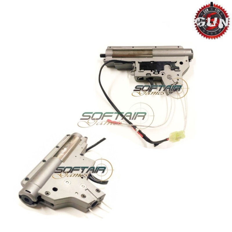 Complete Gearbox 8mm Ver.2 Qd M4/m16 Front Version Gun Five (gf-m42) Complete Gearbox 8mm Ver.2 Qd M4/m16 Front Version Gun Five (gf-m42)