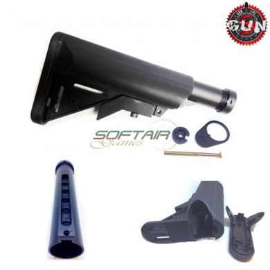 Kit Stock Tube & Crane Sopmod Stock Black For M4/m16 Gun Five (gf-m10)