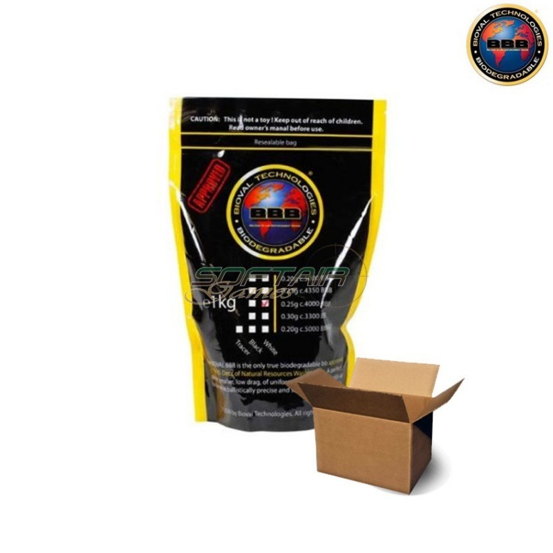 Box 10 Bb Bags Bio 0.25gr White Bioval (804028-cart-10)