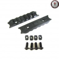 Kit 2 Pezzi M-lok Rail Panel 5 Slot Black G&g (gg-03197)