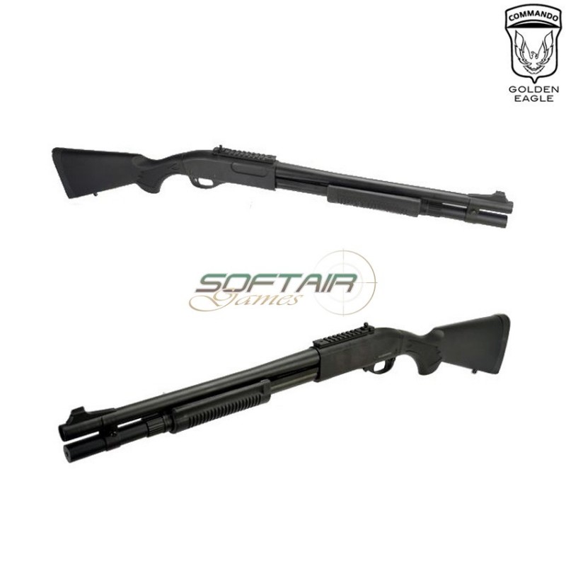 Gas Shotgun M870 Type 2 Black Golden Eagle (ge-m870l)