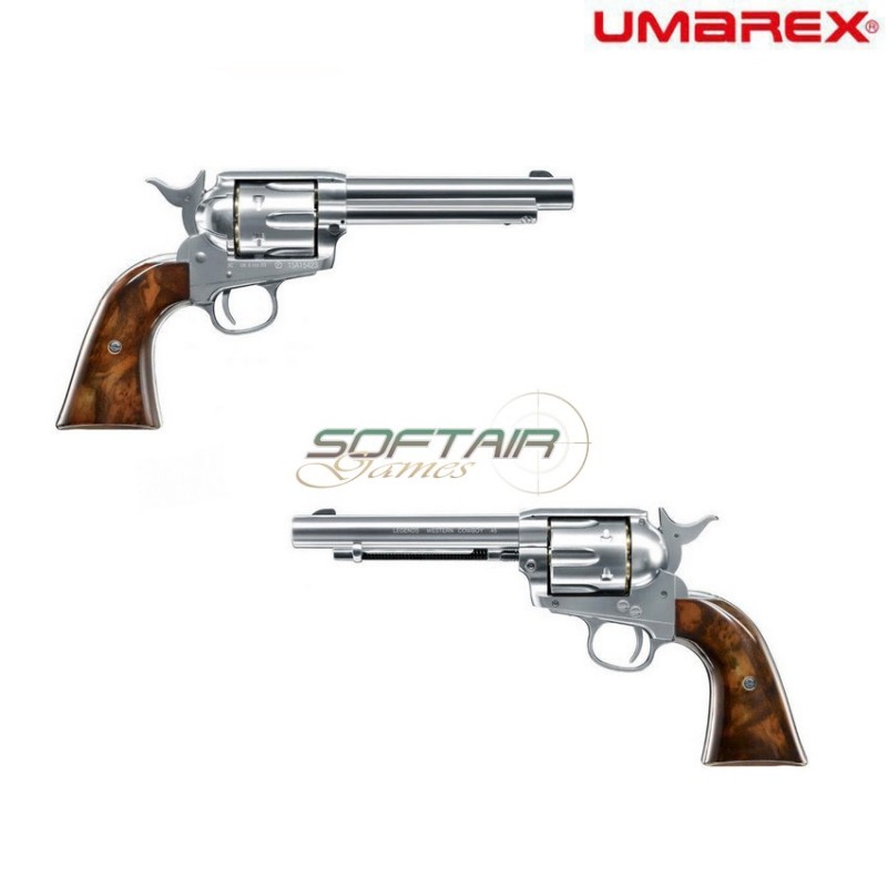 Pistola A Co2 Revolver Legend Wester Cowboy Nickel Umarex (um-21134)
