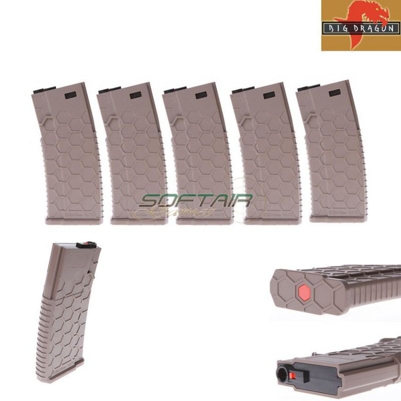 Set 5 Caricatori Monofilari Dark Earth Hex Type 130bb Big Dragon (bd-04251t-5) Set 5 Caricatori Monofilari Dark Earth Hex Type 130bb Big Dragon (bd-04251t-5)