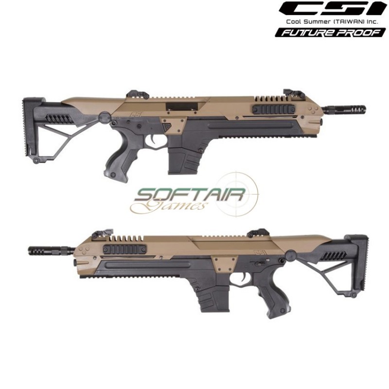 Electric Rifle Xr-5 S.t.a.r. Dark Earth Advanced Battle Rifle Csi (csi-fg-1502t)