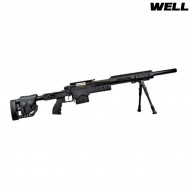 Fucile A Molla Sniper Msr Socom Type Black Well (mb4410b)